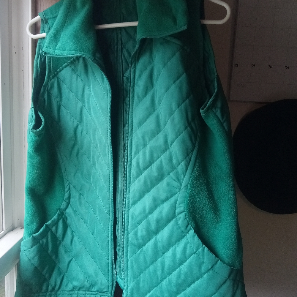 Great Northwest Clothing Co., Green Vest with Zipper & Collar